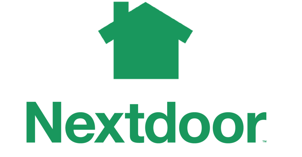 nextdoor logo with text